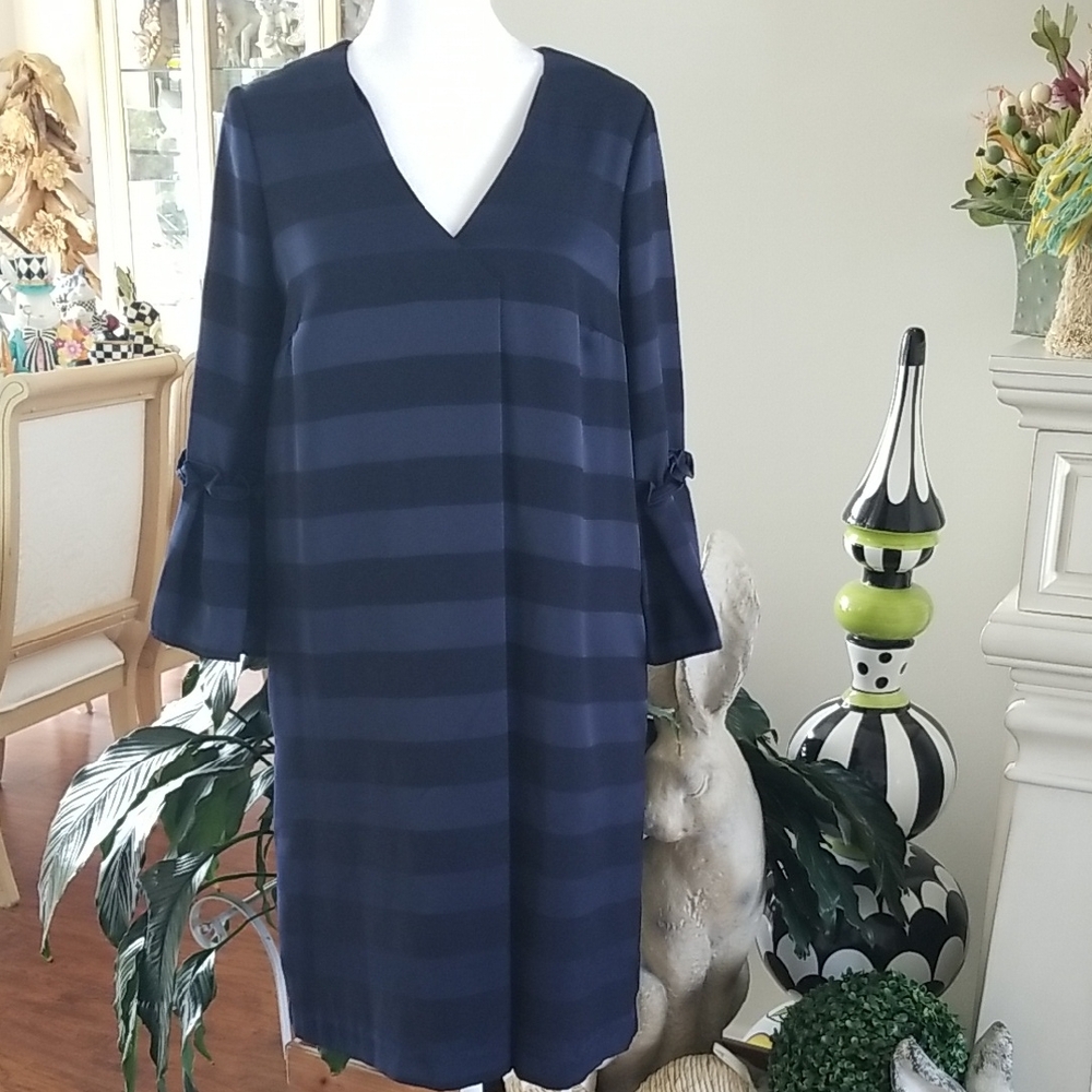 ECI Navy Striped Dress